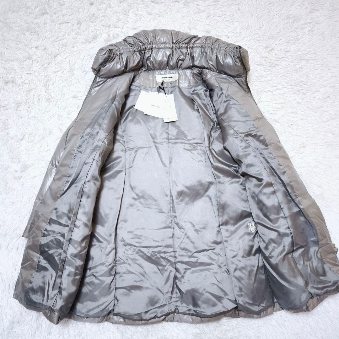 【未使用】ピエールカルダン ロングダウンコート 大きいサイズ 44 グレージュ