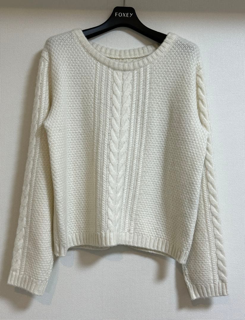 フォクシー　カシミヤ混セーター ノワゼット　40388