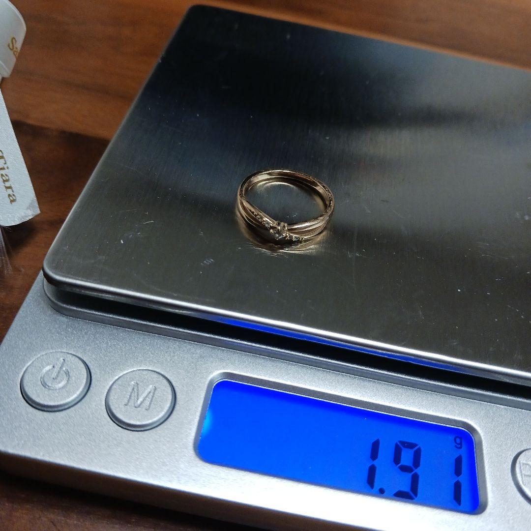 藤*花様 4℃ダイヤモンドリングk18　7号