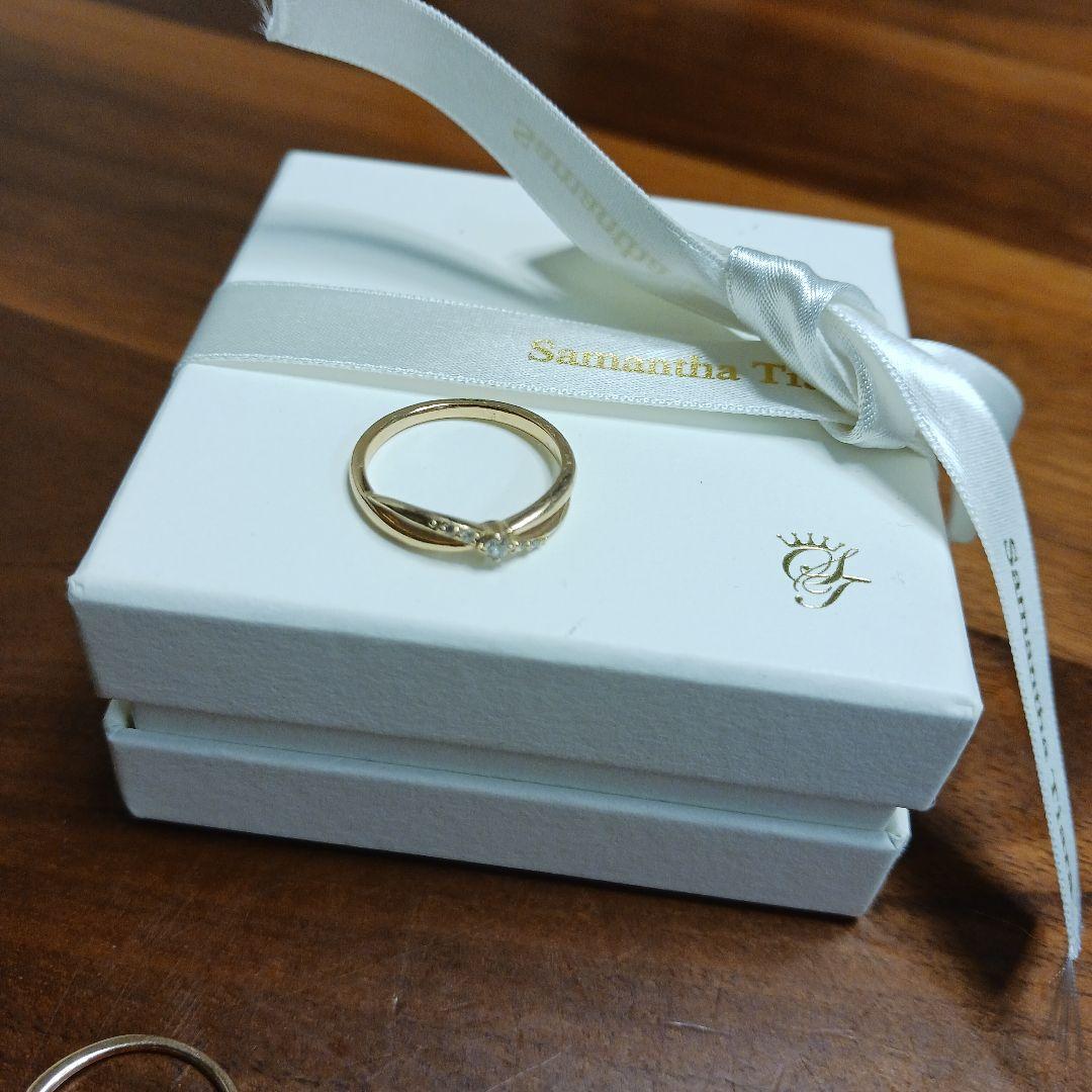 藤*花様 4℃ダイヤモンドリングk18　7号