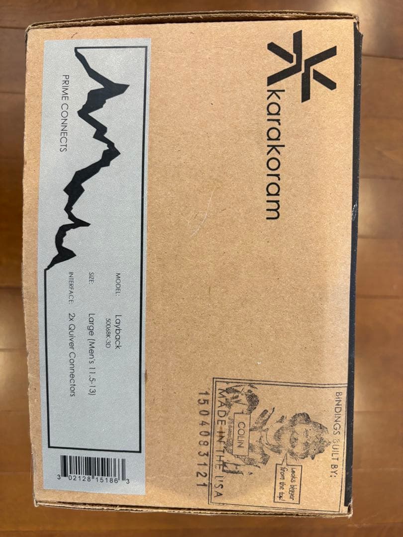 カラコラム　レイバック　2✖️クイバーコネクター　Lサイズ ビンディング