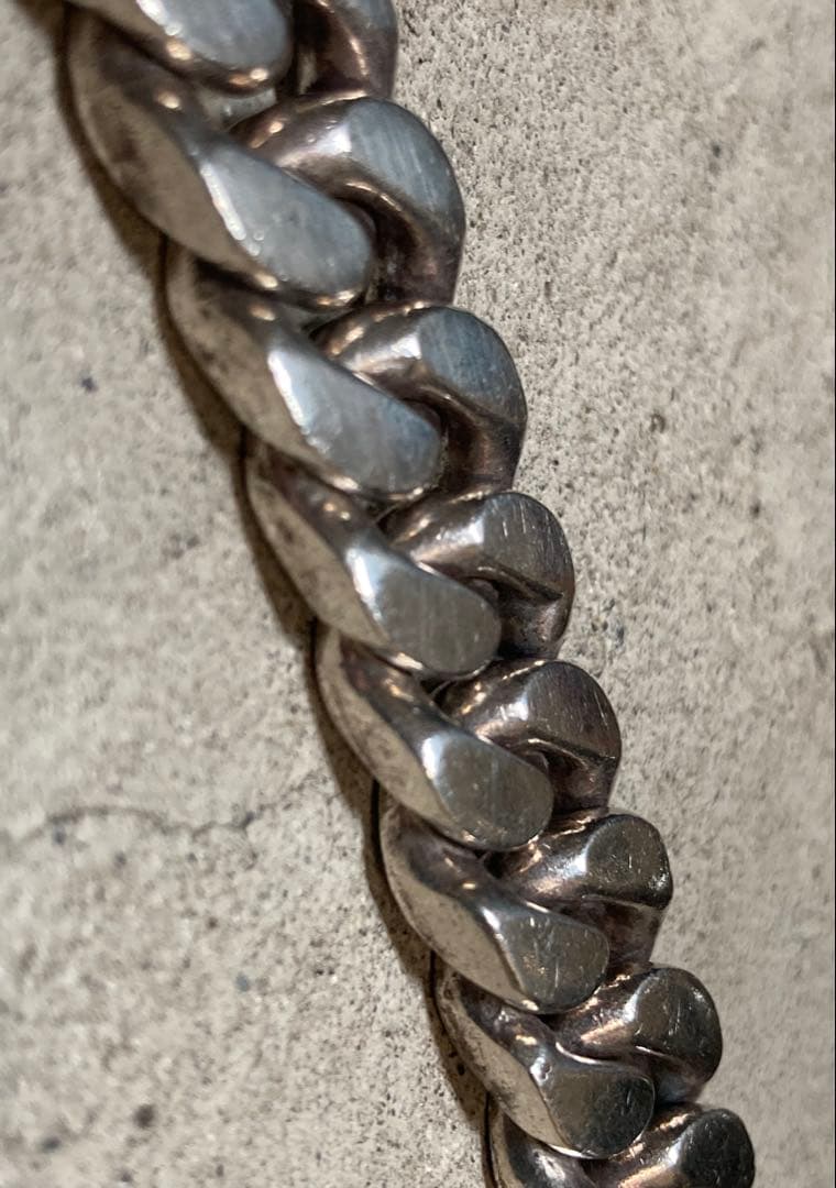 [28] Silver925 / 131g 極太 喜平チェーン ブレスレット