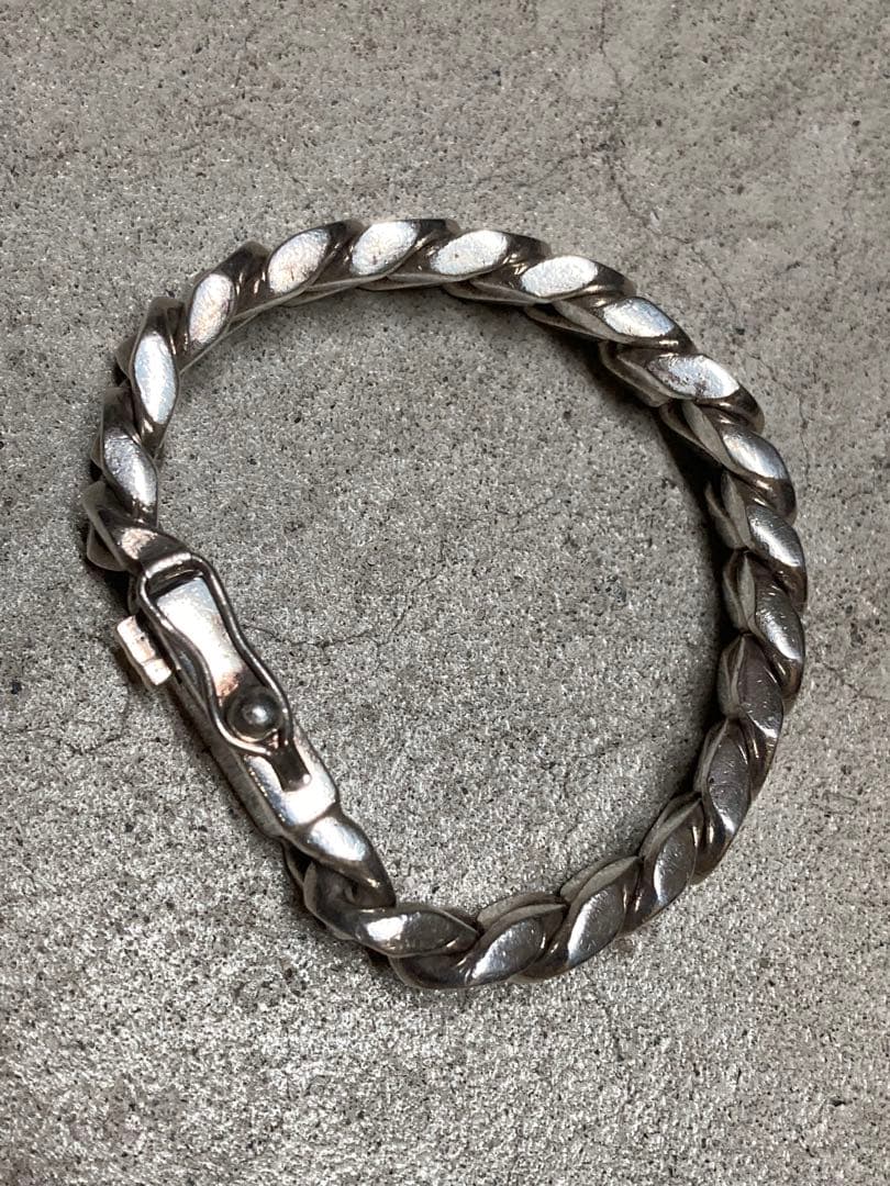[28] Silver925 / 131g 極太 喜平チェーン ブレスレット