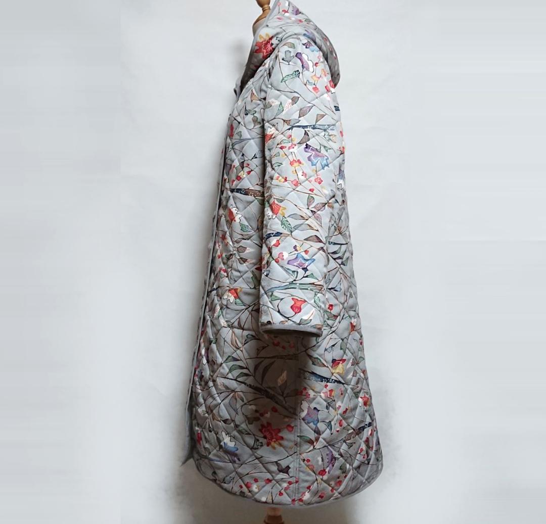 着物リメイク キルティング/ラグランコート【5143】