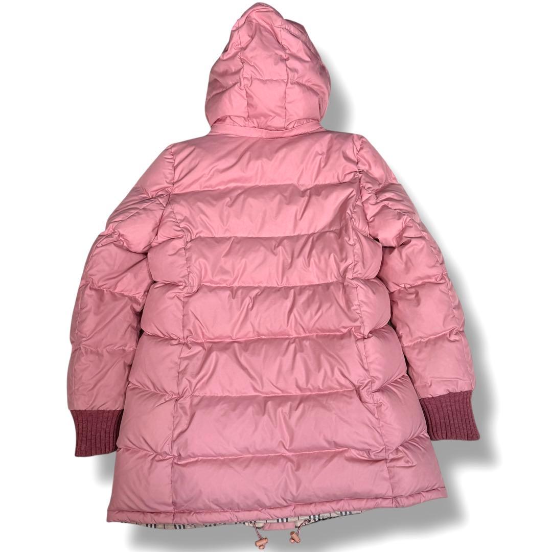 美品 バーバリーブルーレーベル ファー ノバチェック 3way ダウンコート M