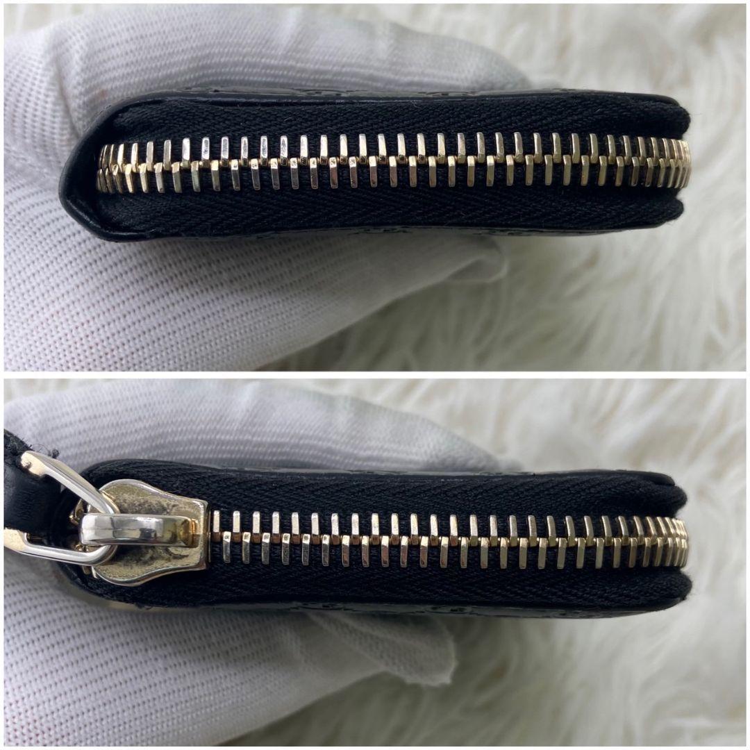 美品✨グッチ ケース マイクロシマ GG柄 レザー 黒