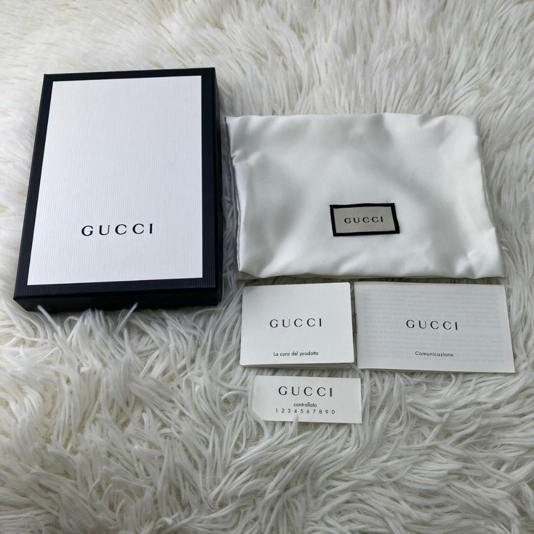 美品✨グッチ ケース マイクロシマ GG柄 レザー 黒