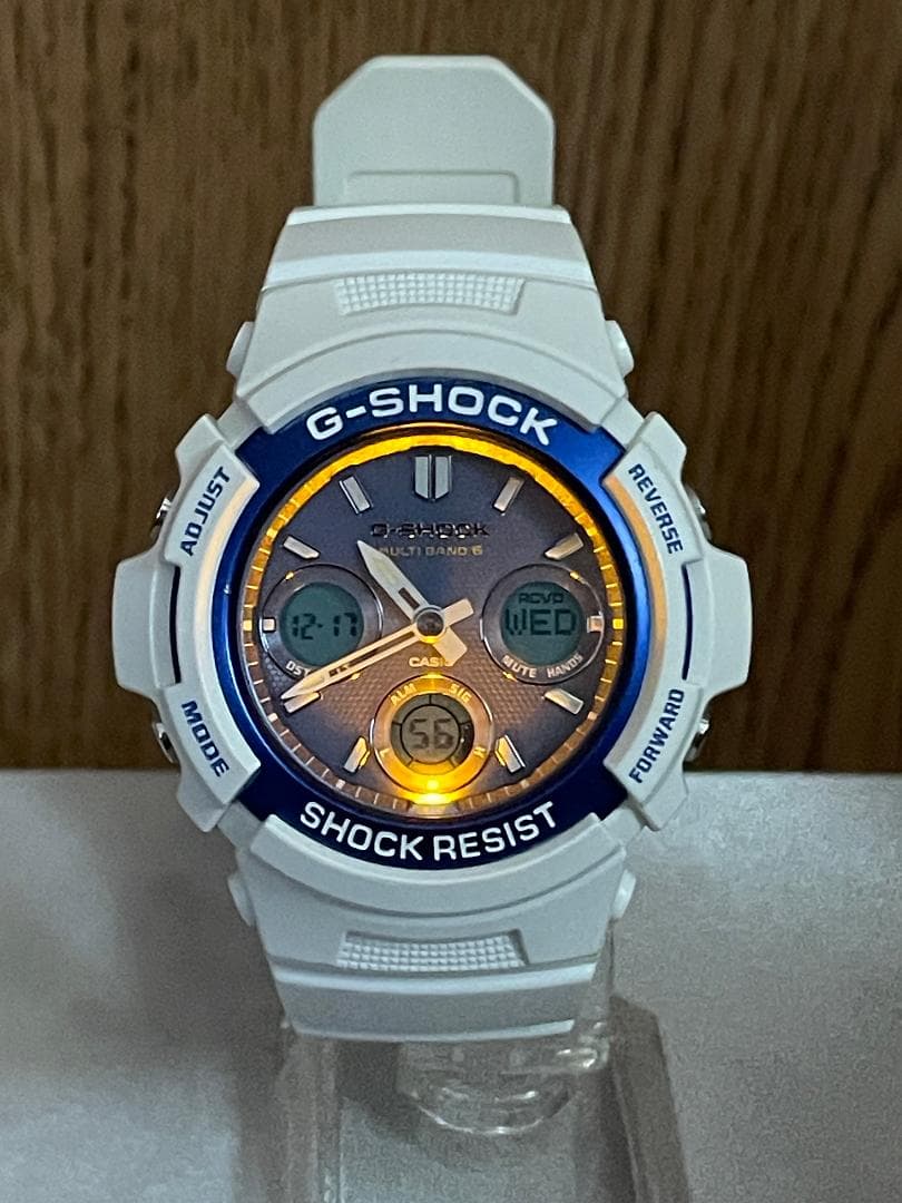 極美品★G-SHOCK AWG-M100SWB-7AJF 電波ソーラー