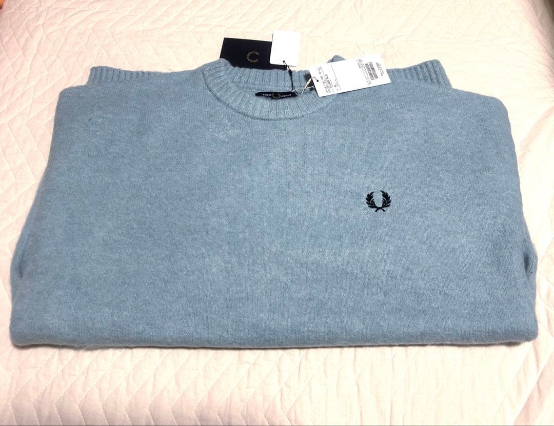 FRED PERRY / BEAMS別注 フラッフィ クルーネックニット