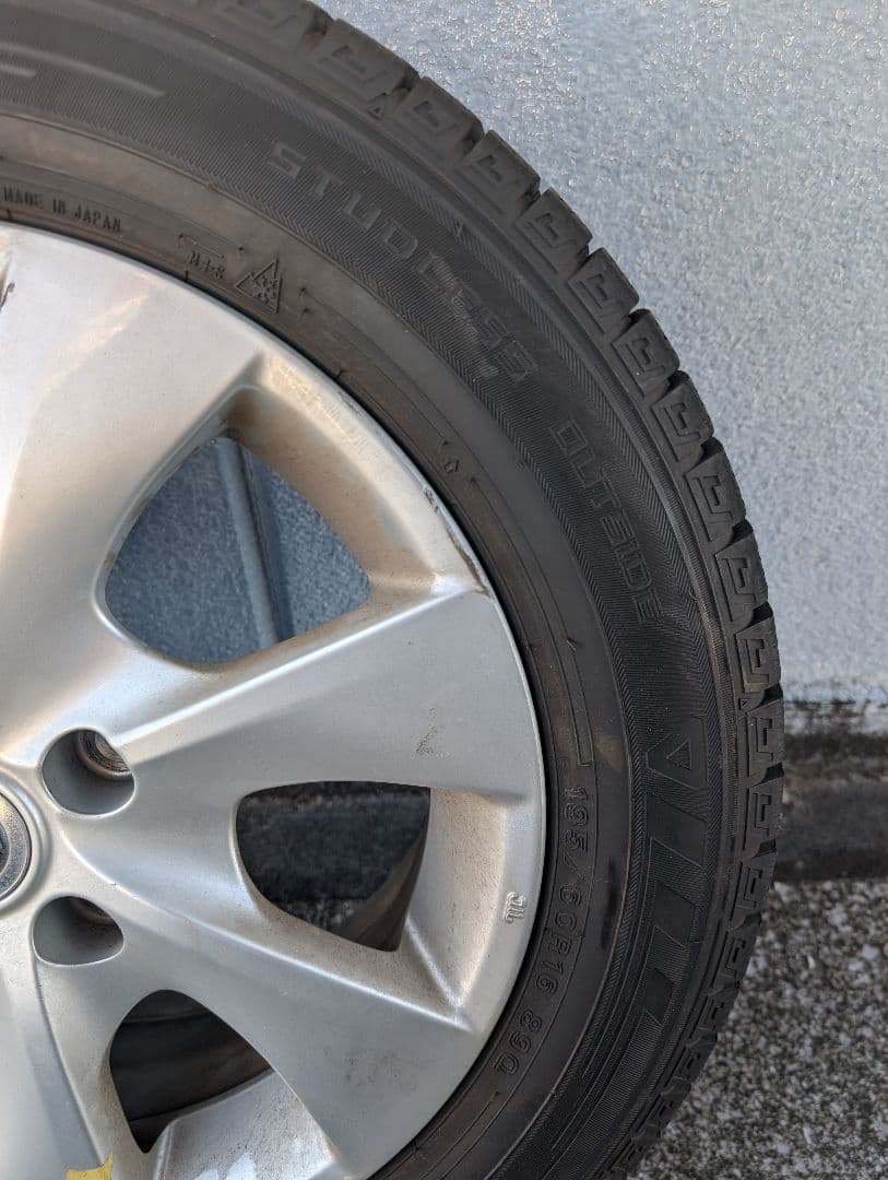 彩鯉！/60/16スタッドレスタイヤ1本②ナット付き