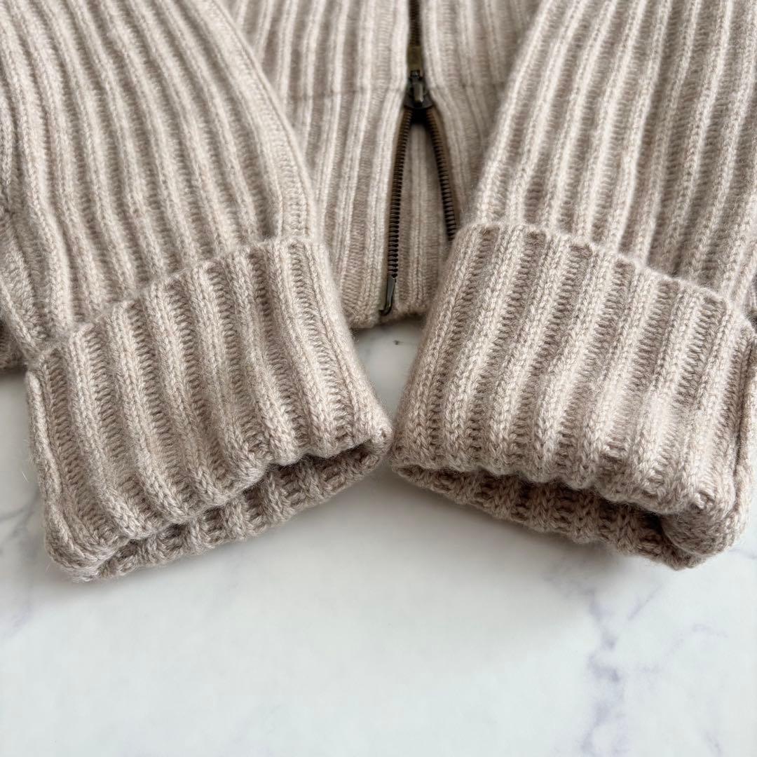 フォクシー カシミア100％ ジップアップカーディガン ボーイズクール