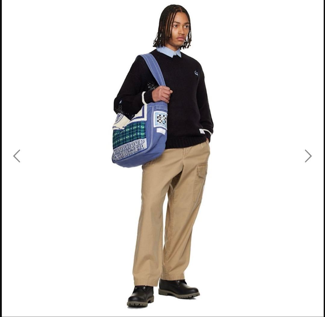 【NEIGHBORHOOD】ブラック クルーネックセーター　2025AW