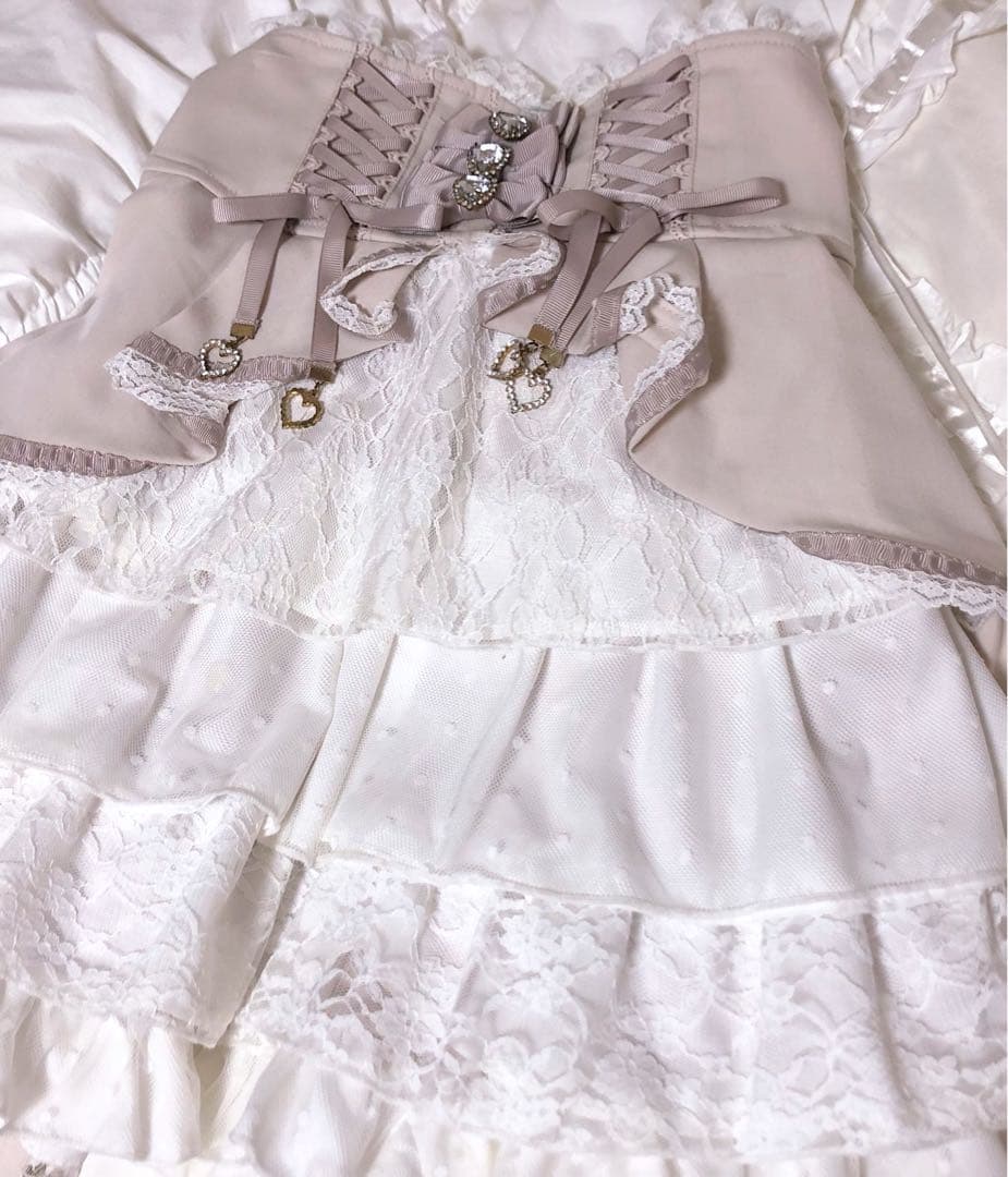 リズリサ フロントカシュクールスカート ピンク