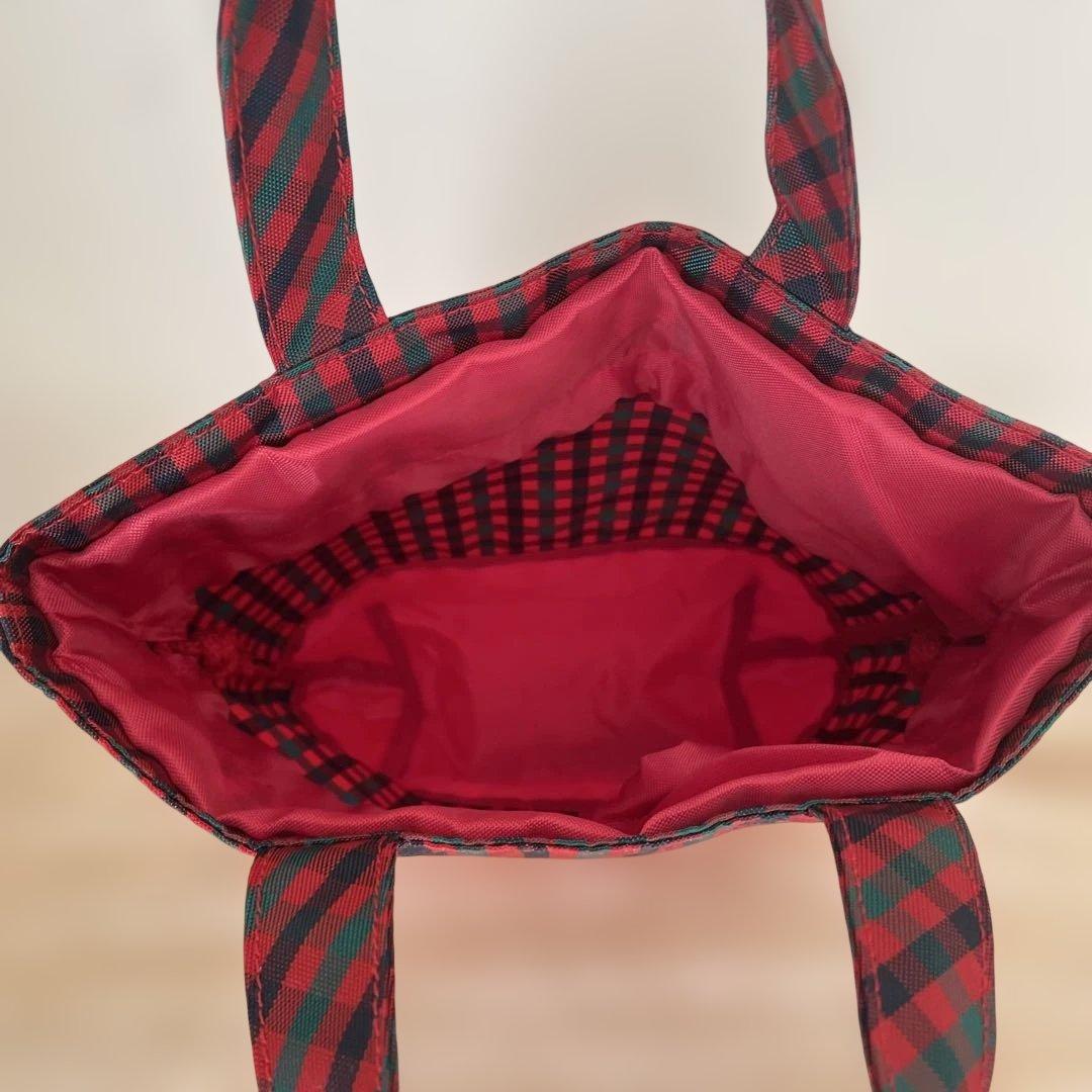 【美品】ファミリア✳︎シューズケース　レッド