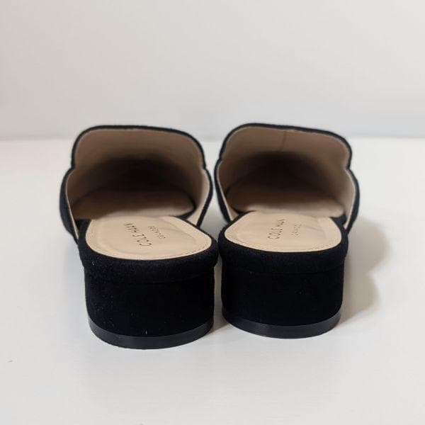 コールハーン COLE HAAN ミュール ブラック スウェード 22.5 55