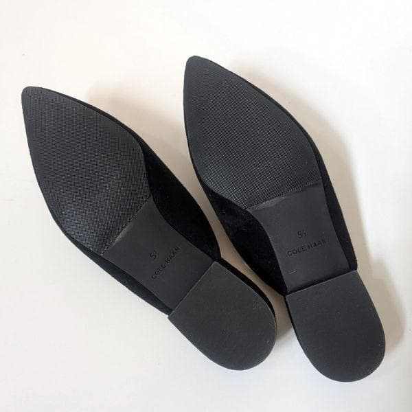 コールハーン COLE HAAN ミュール ブラック スウェード 22.5 55