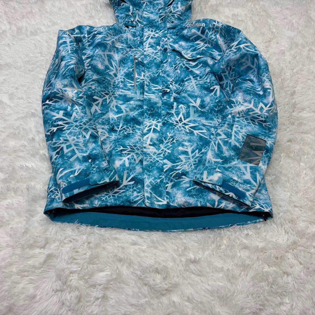 GOLDWIN 雪柄 中綿 スキー スノボジャケットL【E-69】