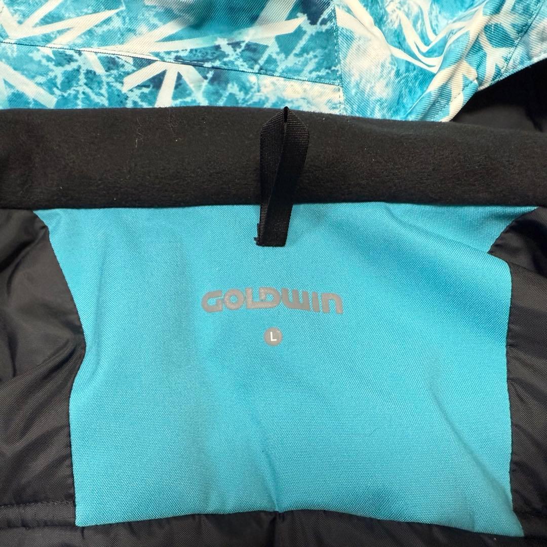 GOLDWIN 雪柄 中綿 スキー スノボジャケットL【E-69】