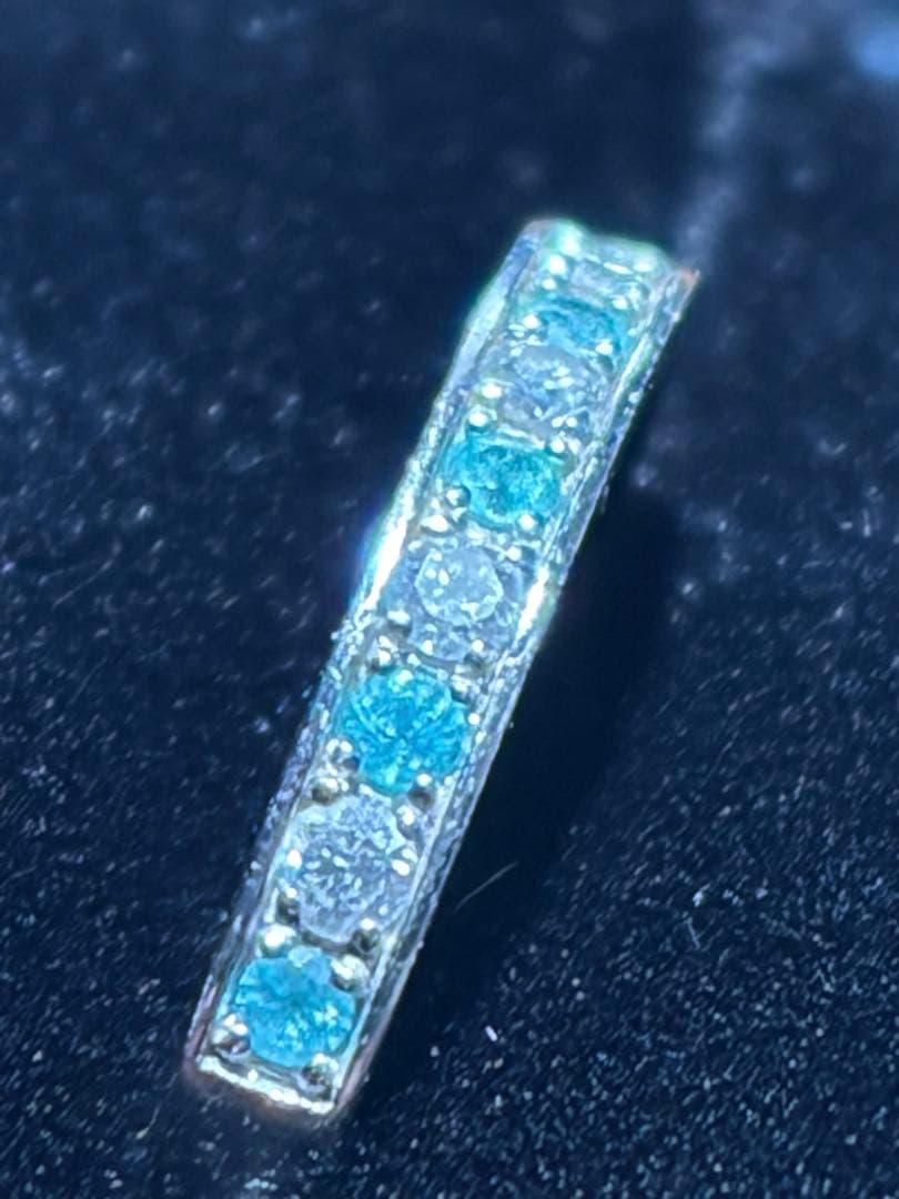 パライバトルマリン　プラチナリング未使用