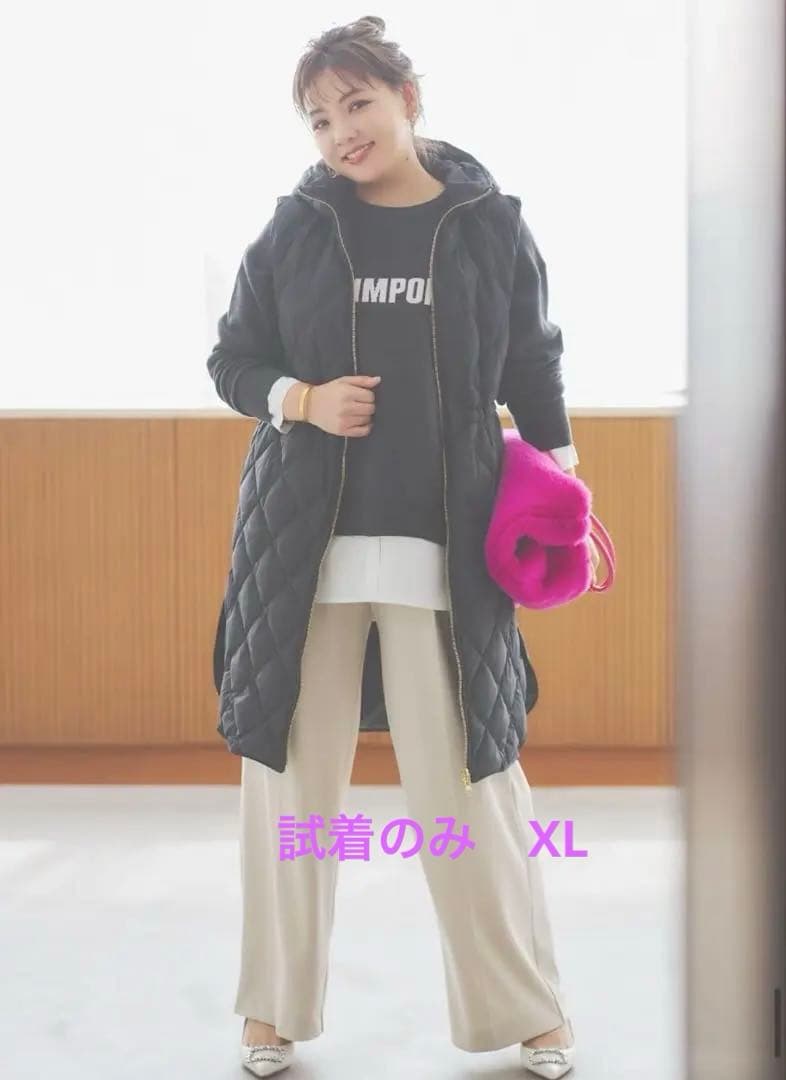 オンワードTAION&UNFILO フード付きダウンジレ　XL