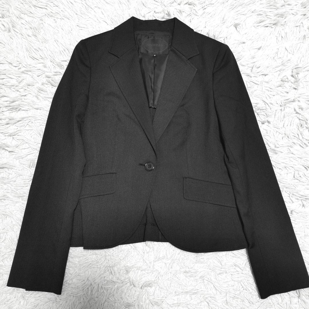 極美品✨UNTITLED パンツスーツ セットアップ 1B ブラック M