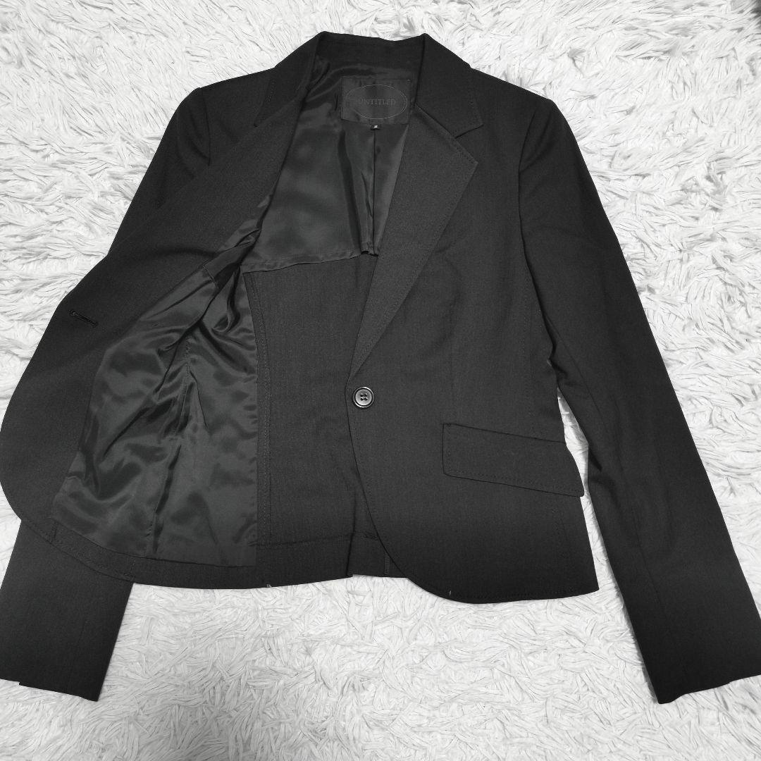 極美品✨UNTITLED パンツスーツ セットアップ 1B ブラック M