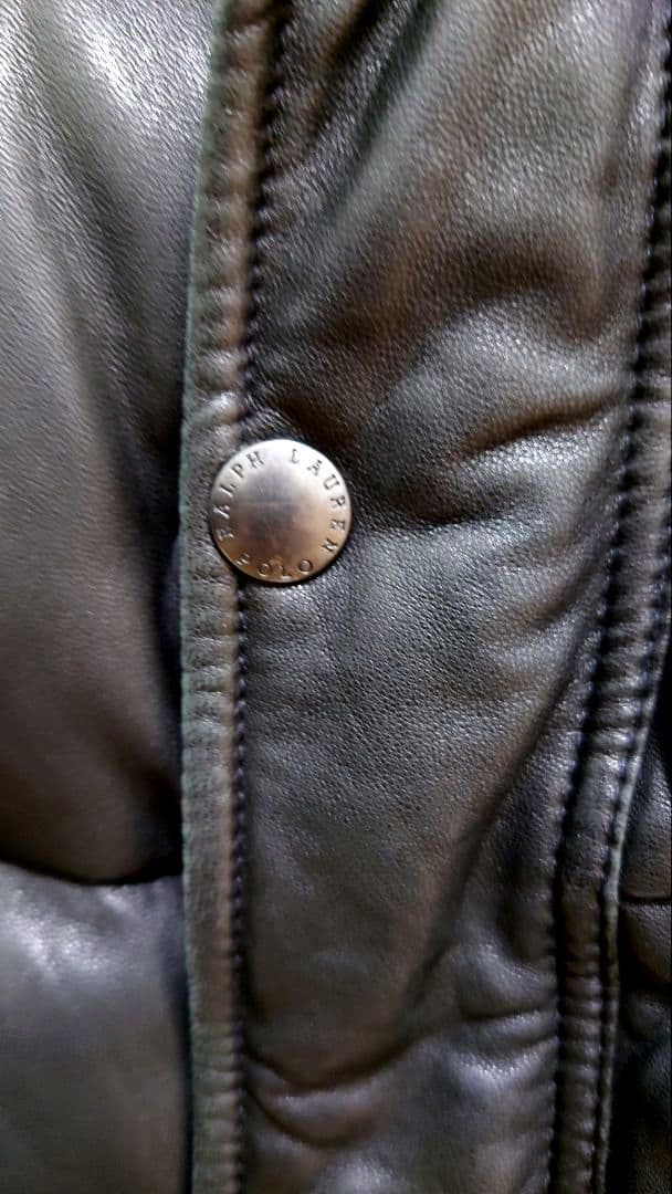 【専用】ラルフローレン　レザーダウンベスト　LL