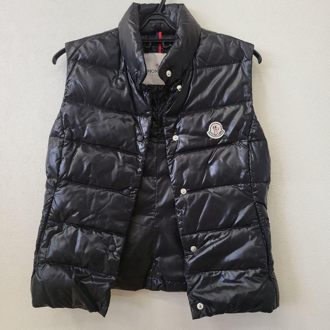 MONCLER ブラック ダウンベスト サイズ00