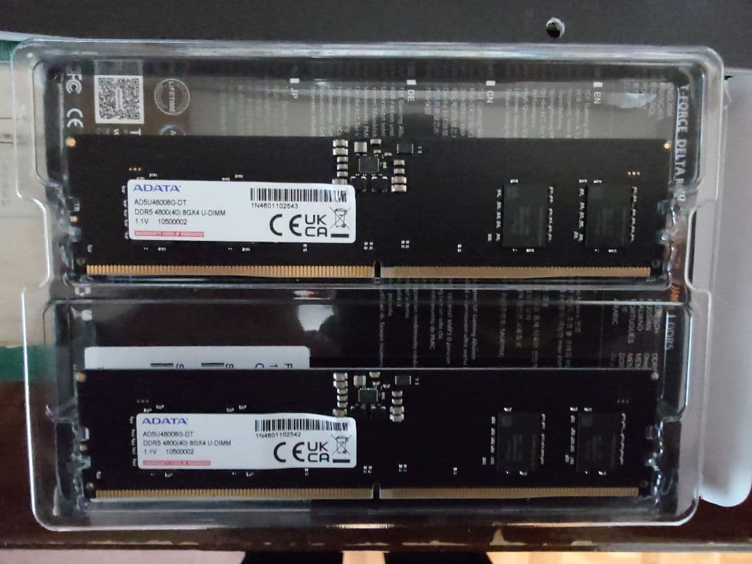 ADATA 16GB(8GB×2) DDR5 4800MHz