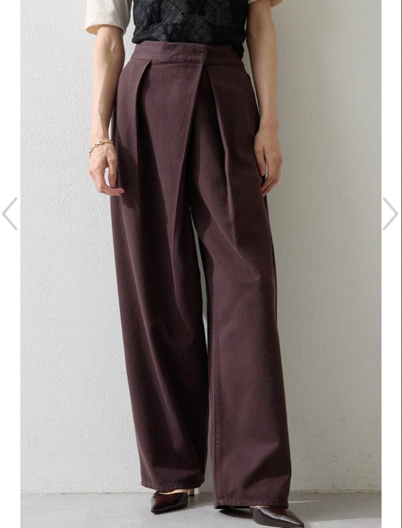 ウィムガゼット　ラップデニムパンツ　36