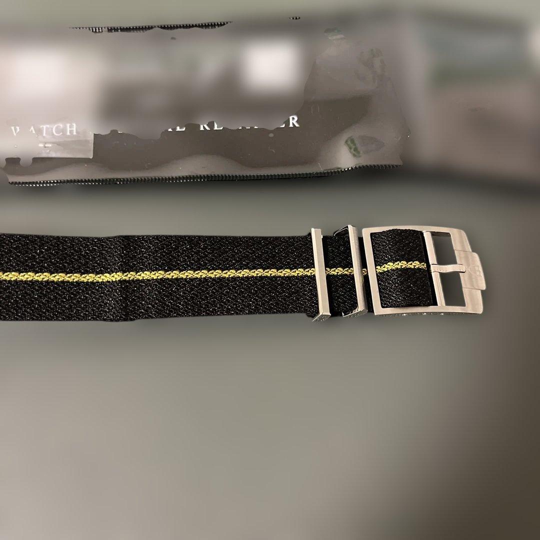 チューダーブラックベイプロ　純正ファブリックベルトTUDOR イエローライン