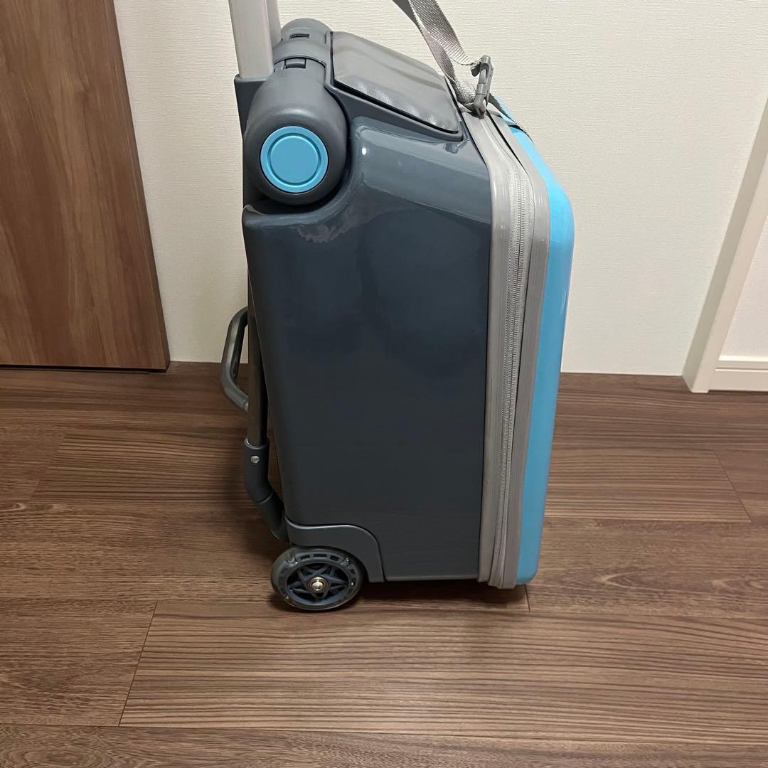 子供用スーツケース乗れる キッズ キャリーケース 40L大容量 ブルー