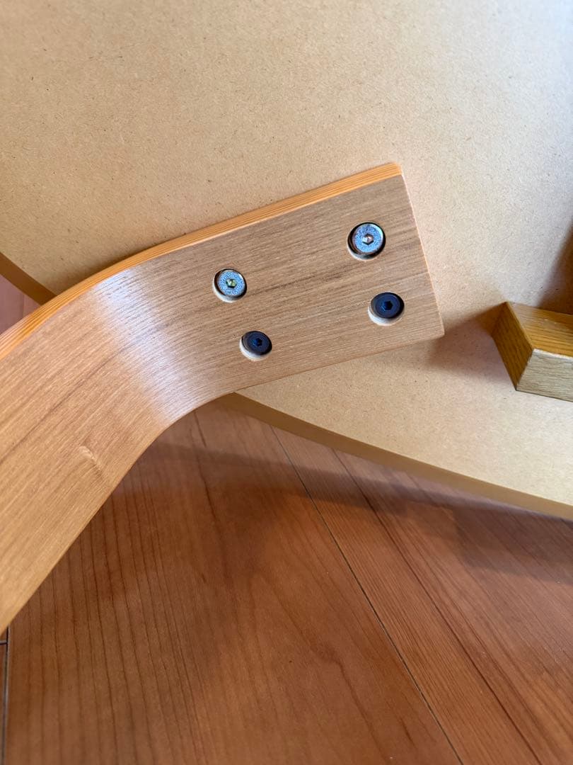 ★うさしのページ【状態良】無印こたつテーブルにもなる楕円形テーブル★