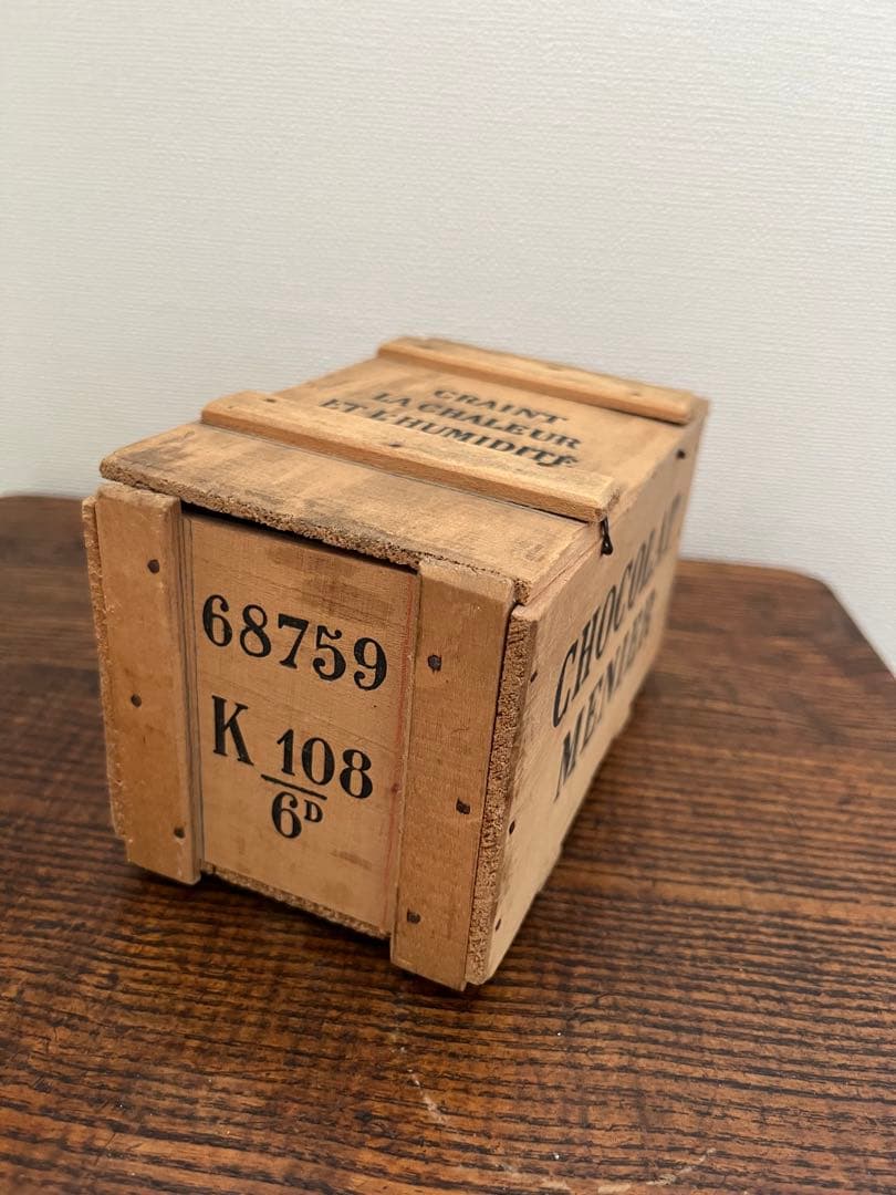 CHOCOLAT MENIER アンティーク ショコラムニエ　木箱