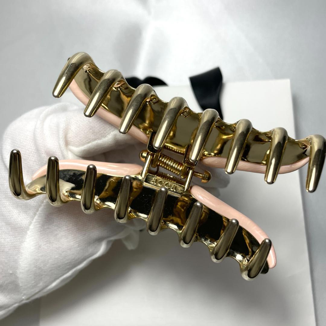 acca アッカ ヘアクリップ ピンク＆ゴールド ラージ ヘアアクセサリー