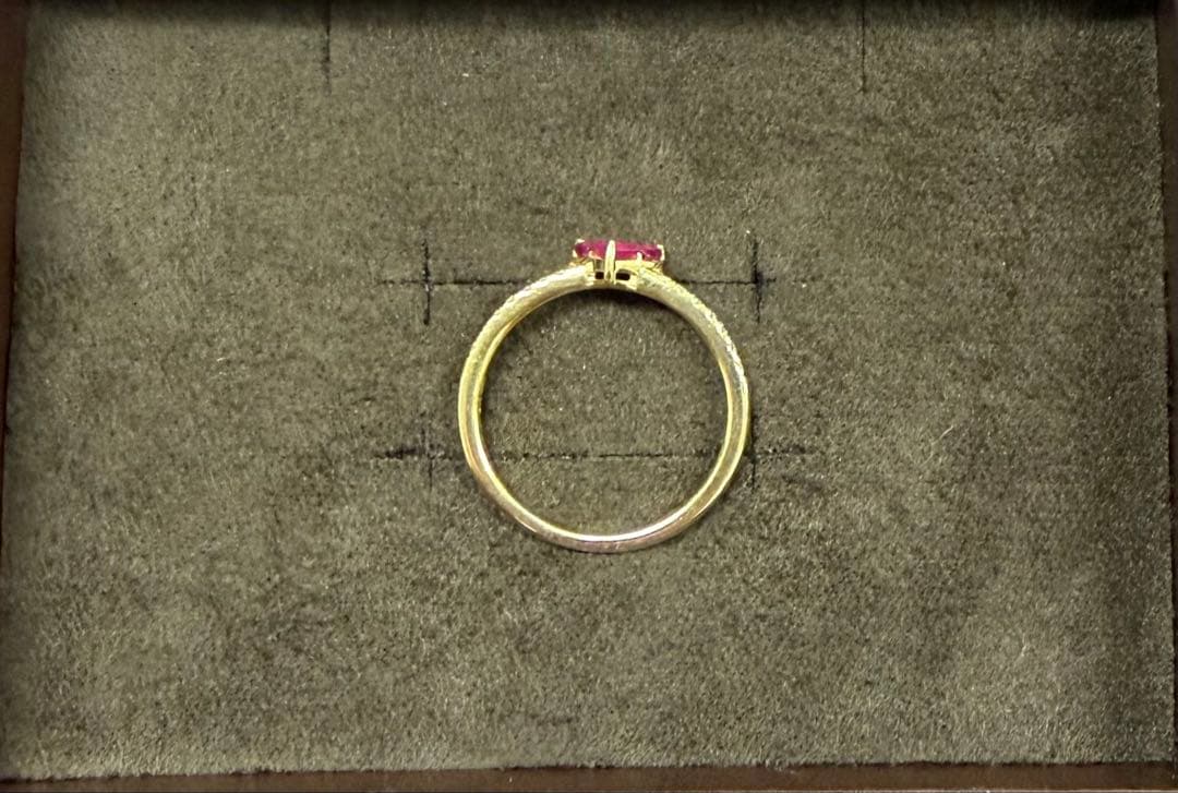 STAR JEWELRY ミステリアスハート　K18　リング　ルビー　ダイヤ