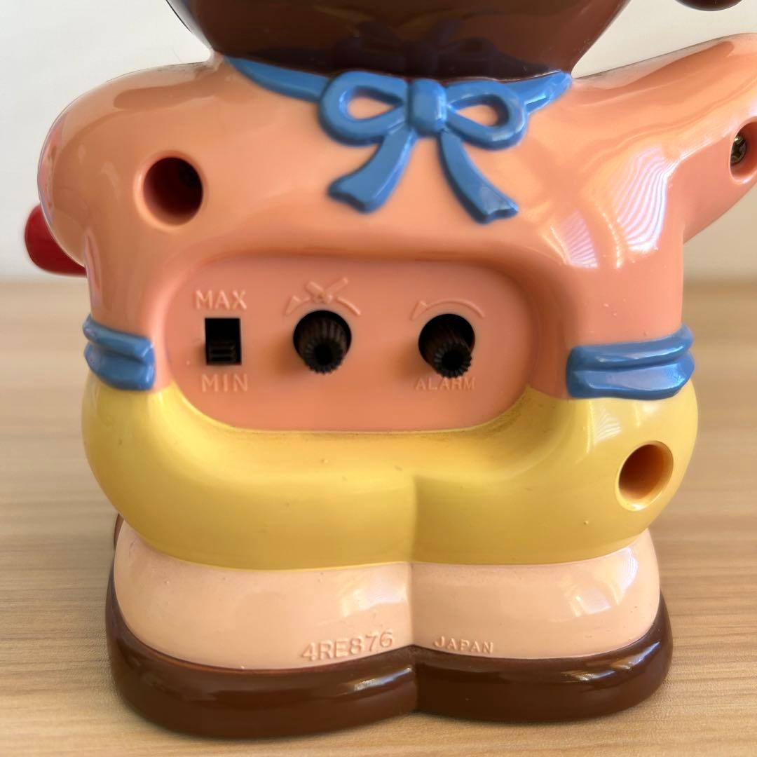 【動作品】CITIZEN シチズン　おタマちゃん　目覚まし時計　当時物