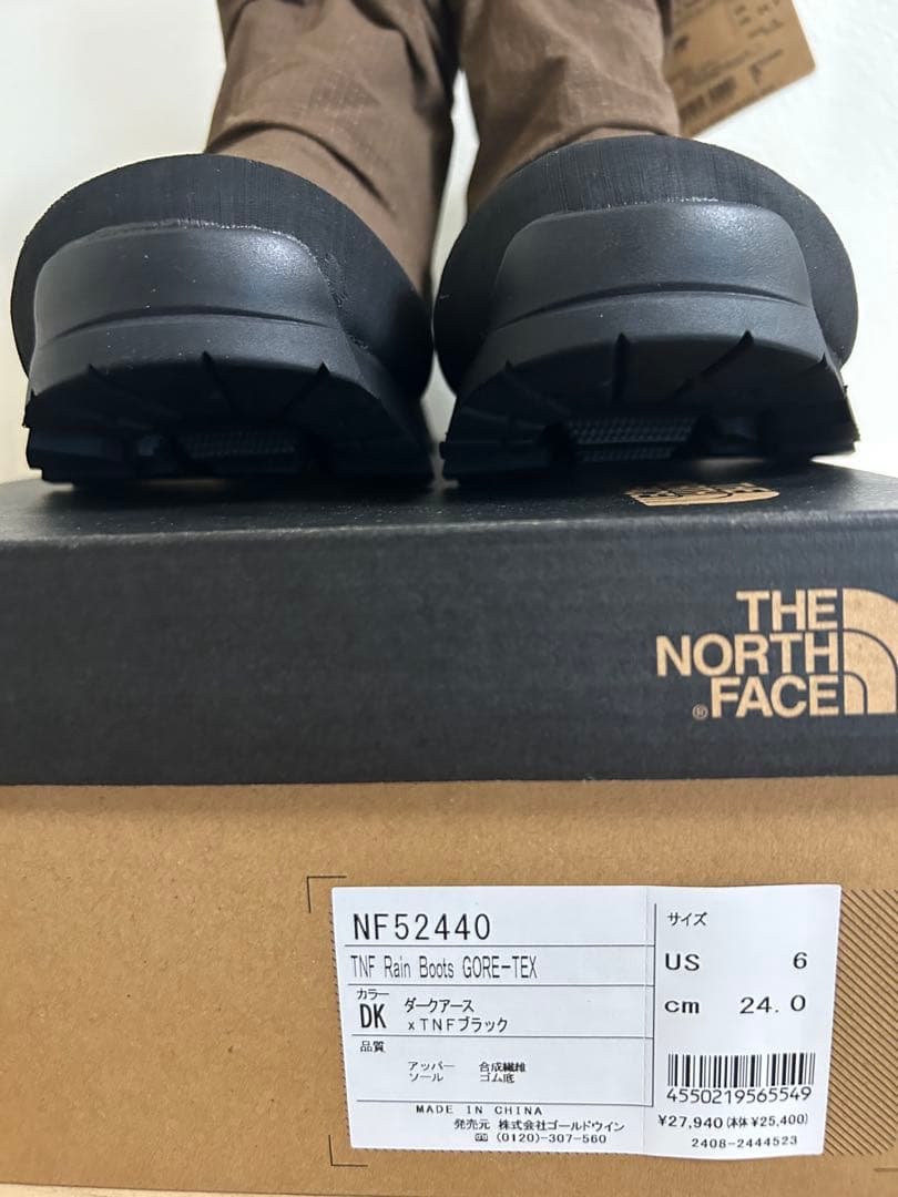 ノースフェイス　レインブーツ　ゴアテックスNF52440 US6 24cm