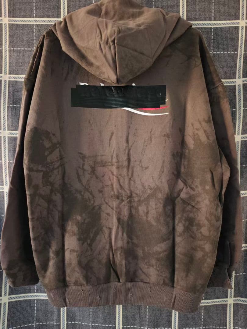 Balenciagaバレンシアガ ダークブラウン パーカー フード付き 新品同様