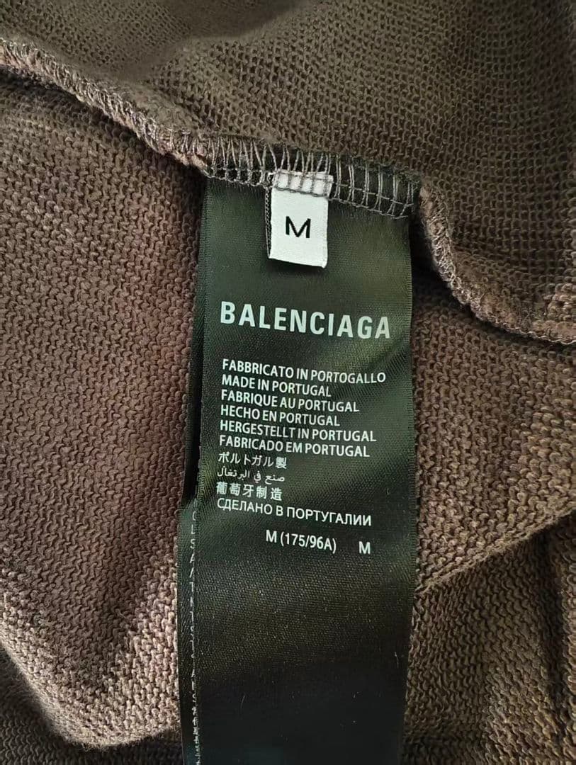 Balenciagaバレンシアガ ダークブラウン パーカー フード付き 新品同様