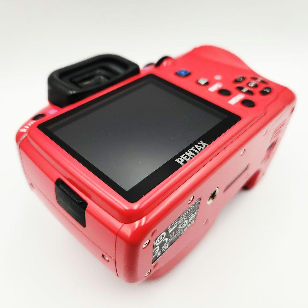 【美品】PENTAX K-X レッド 標準+超望遠レンズセット 箱、説明書付き