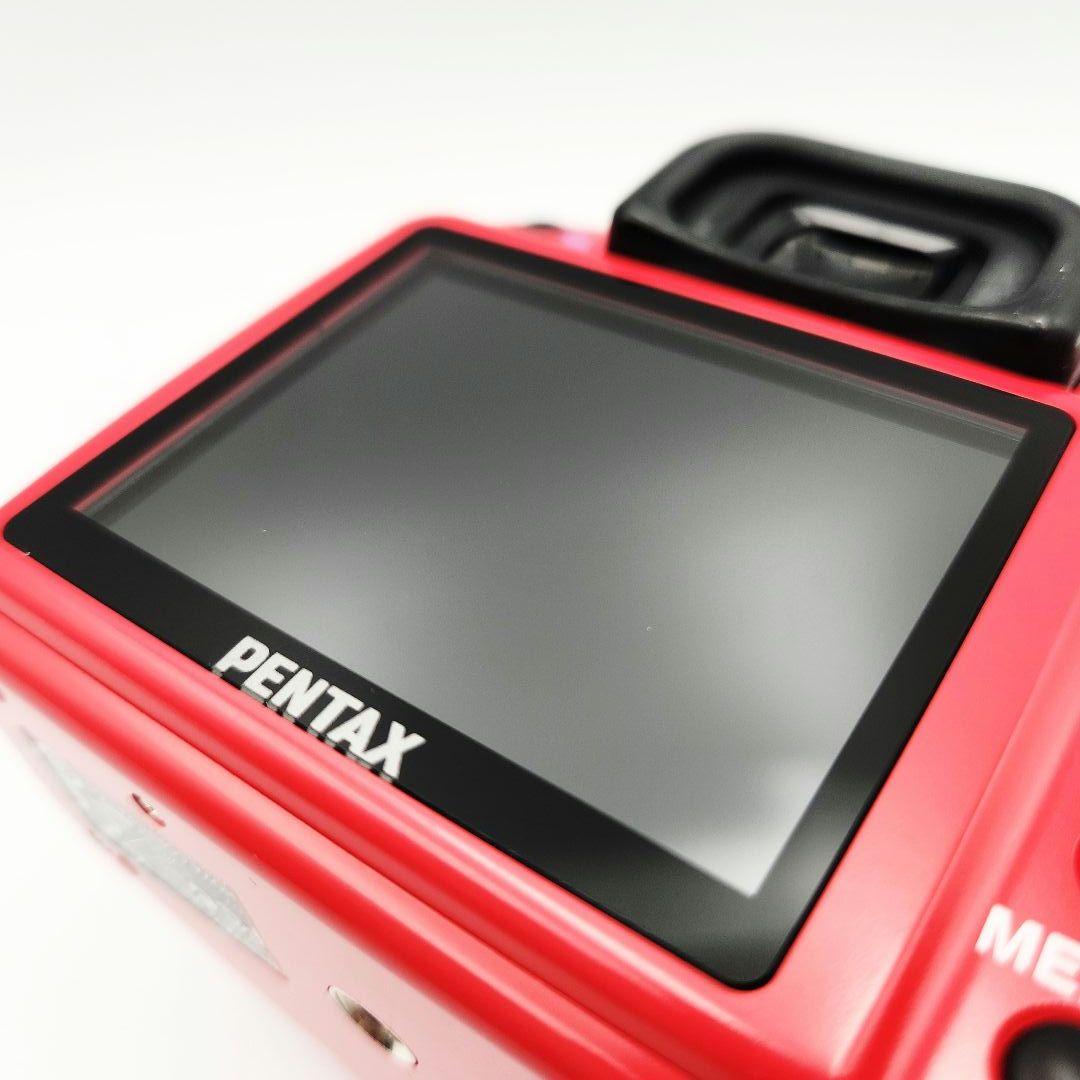 【美品】PENTAX K-X レッド 標準+超望遠レンズセット 箱、説明書付き
