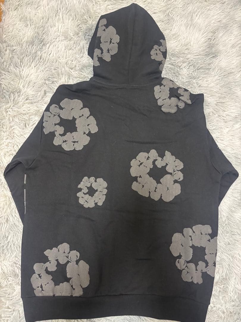 denim tears ブラック パーカー