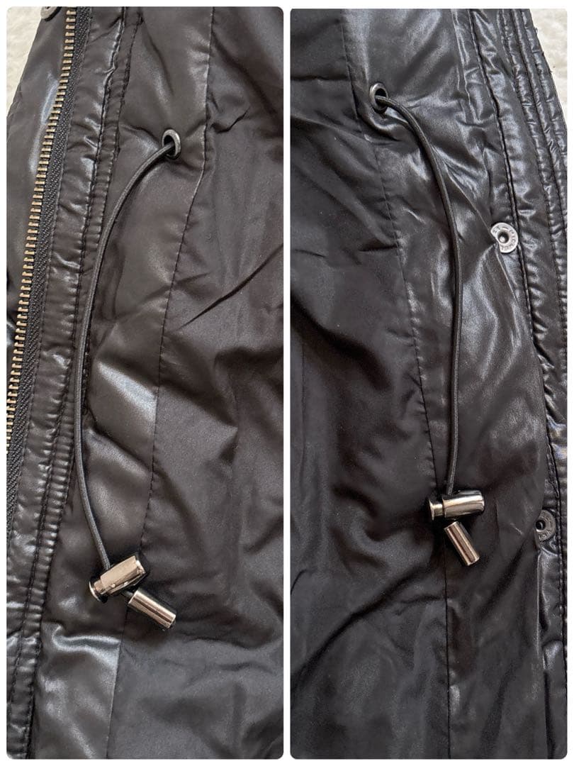 【美品】Amian House ロングダウンコート ブラック ファーフード