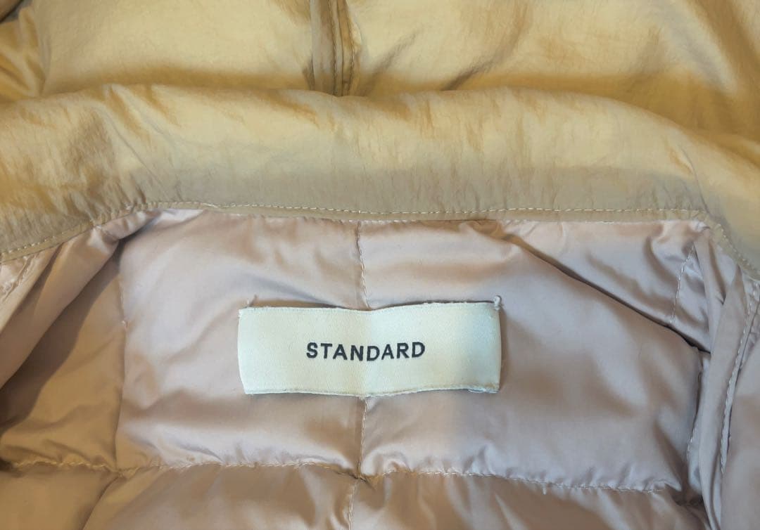 【香】Whim Gazetteベージュ ロング ダウン コート