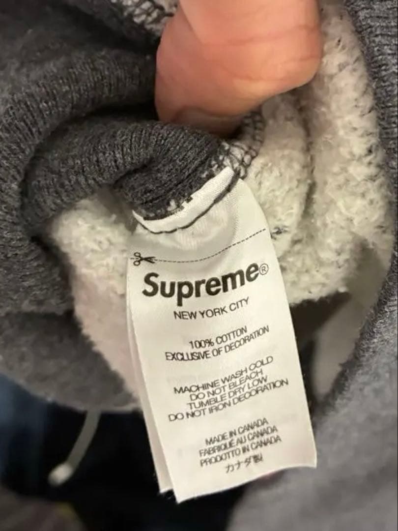 専用　Supreme BOXロゴ　グレー パーカー