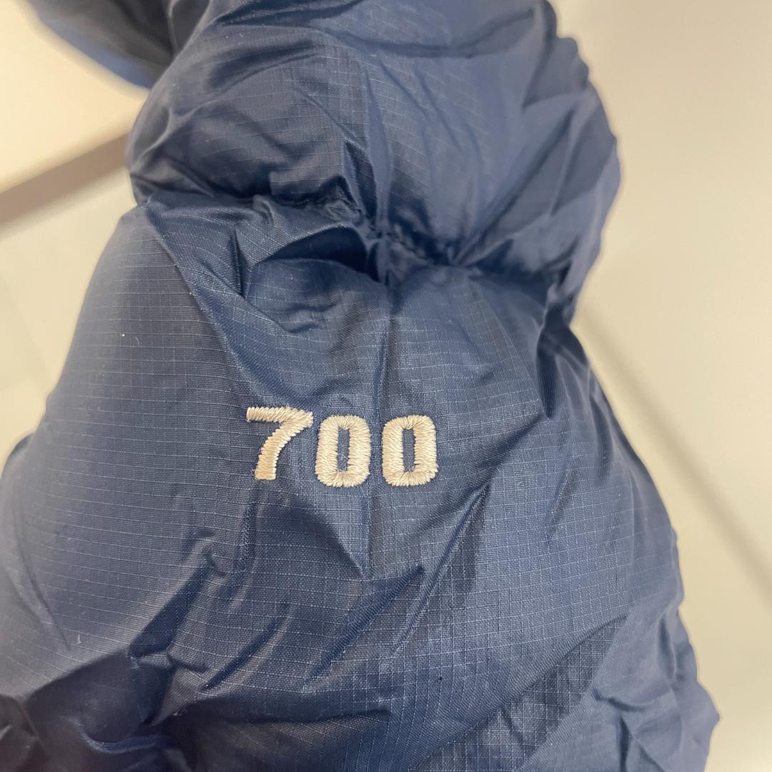 ★The North Face 700 ダウンジャケット ヌプシ M黒紺 E3★