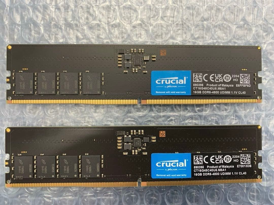 crucial 16GBx2 計32GB DDR5-4800