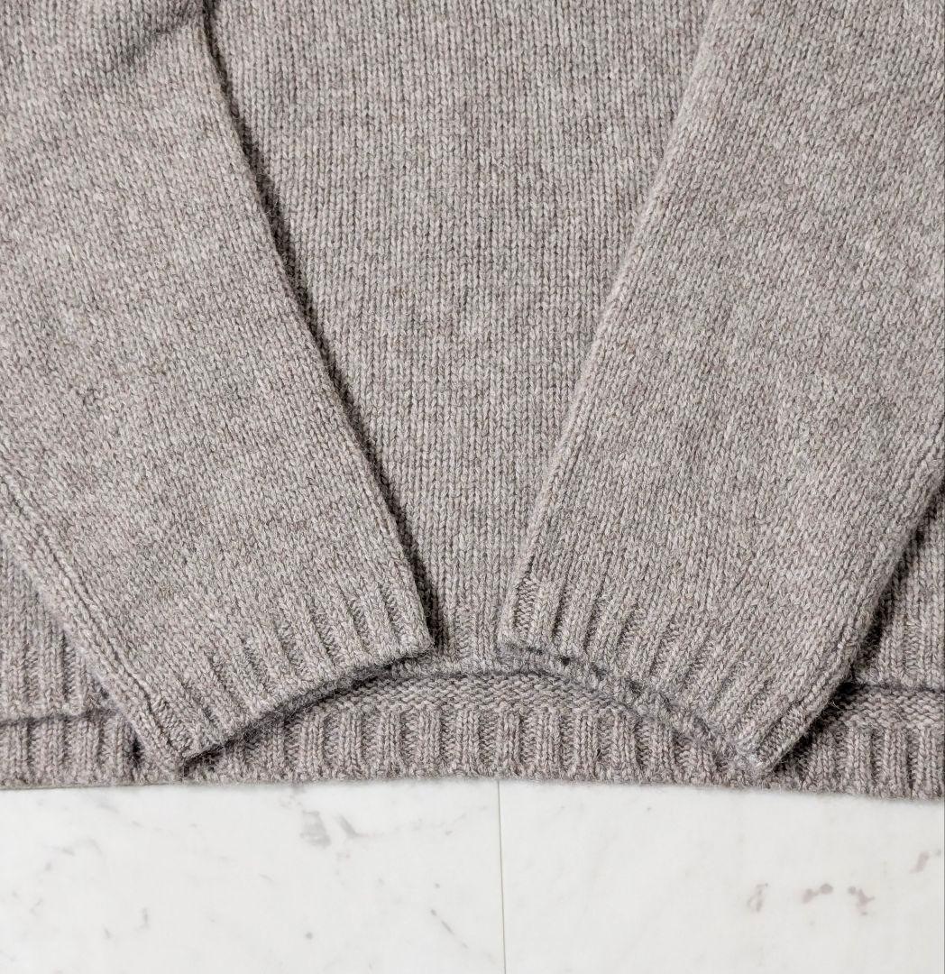 未使用タグ付★23区 大きいサイズ46 ベビーアルパカクロップドニット