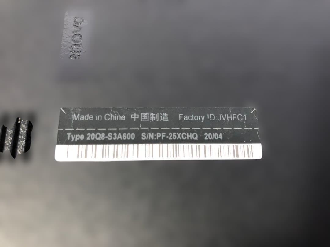 ThinkPad L590 Corei5 8GB SSD256GB win11㉖